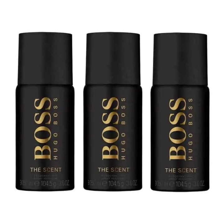 3-pack Hugo Boss The Scent Deo Spray 150ml in the group BEAUTY & HEALTH / Fragrance & Perfume / Deodorants / Deodorant for women at TP E-commerce Nordic AB (C13885)