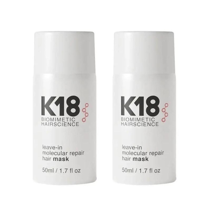 2-pack K18 Leave-In Molecular Repair Hair Mask 50ml in the group BEAUTY & HEALTH / Hair & Styling / Hair care / Hair Mask at TP E-commerce Nordic AB (C13887)