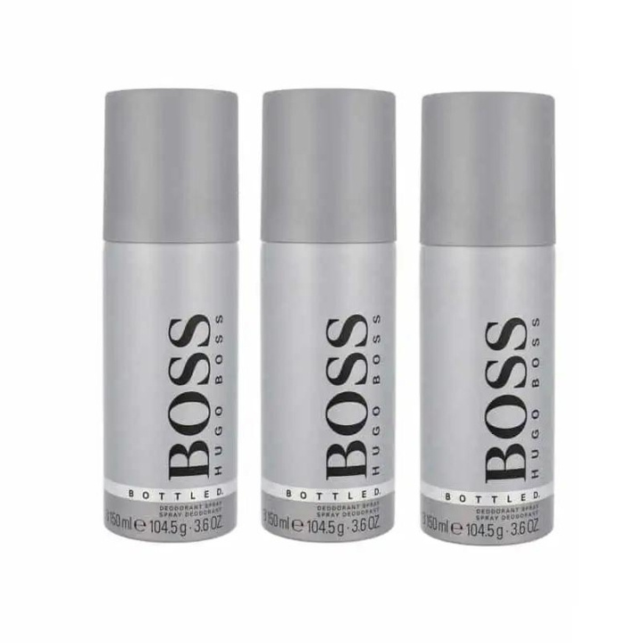 3-pack Hugo Boss Bottled Deo Spray 150ml in the group BEAUTY & HEALTH / Fragrance & Perfume / Deodorants / Deodorant for women at TP E-commerce Nordic AB (C13891)