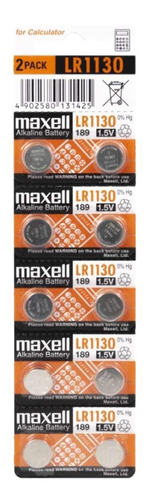 Maxell LR1130 10-pack in the group HOME ELECTRONICS / Batteries & Chargers / Batteries / Button cell at TP E-commerce Nordic AB (C13913)
