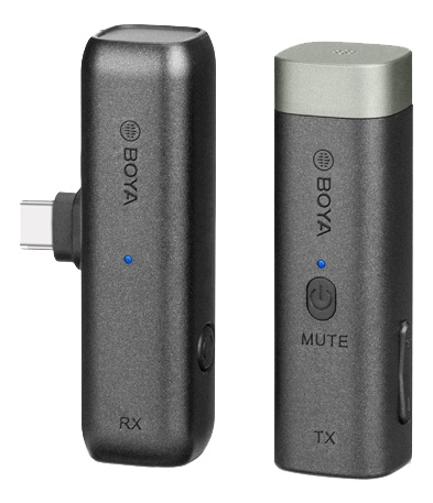 BOYA BY-WM3U 2.4G mini wireless mics in the group HOME ELECTRONICS / Audio & Picture / Handheld Microphones at TP E-commerce Nordic AB (C13973)