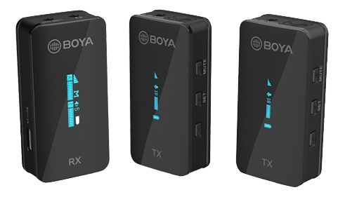 Boya Ultracompact 2.4GHz Dual-channel Wireless Microphone 1+2 in the group HOME ELECTRONICS / Audio & Picture / Handheld Microphones at TP E-commerce Nordic AB (C13984)