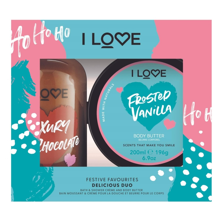 I Love Delicious Duo Gift Box Festive Favourites in the group BEAUTY & HEALTH / Skin care / Body health / Body lotion at TP E-commerce Nordic AB (C14025)