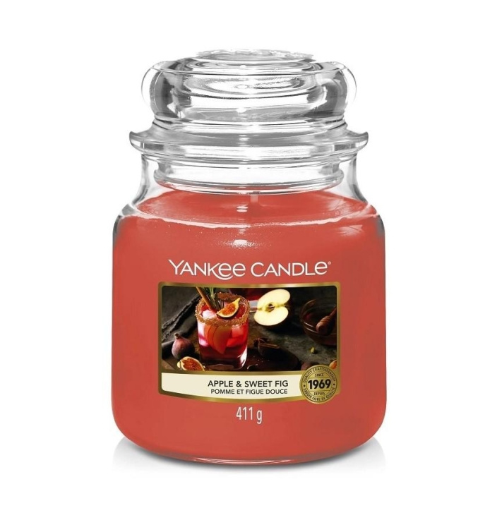 Yankee Candle Classic Medium Jar Apple and Sweet Fig 411g in the group BEAUTY & HEALTH / Fragrance & Perfume / Other fragrances / Scented candles at TP E-commerce Nordic AB (C14059)