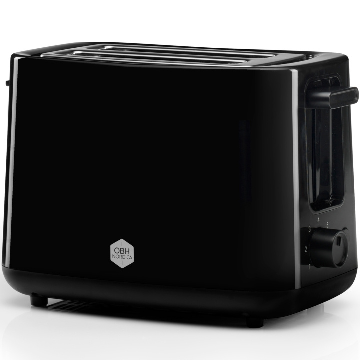 OBH Nordica Brödrost Daybreak Svart 2 skiv in the group HOME, HOUSEHOLD & GARDEN / Household appliances / Toasters & Bread grills / Toasters at TP E-commerce Nordic AB (C14110)