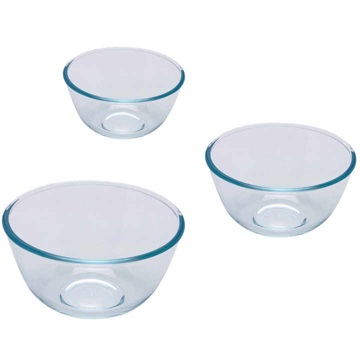 Pyrex Skålar 3set 0,5L 14cm 1,0L 17c in the group HOME, HOUSEHOLD & GARDEN / Kitchen utensils / Baking accessories at TP E-commerce Nordic AB (C14127)