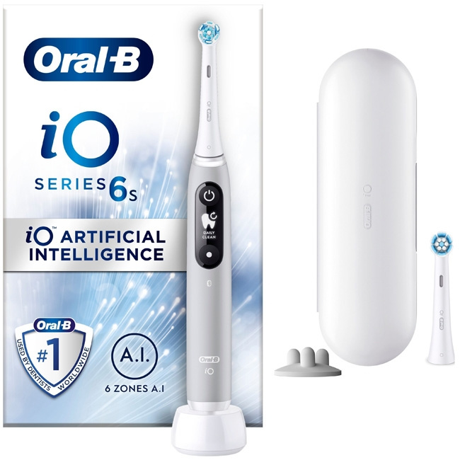 Oral B Eltandborste iO6 Series M6 Gre in the group BEAUTY & HEALTH / Oral care / Electric toothbrushes at TP E-commerce Nordic AB (C14135)