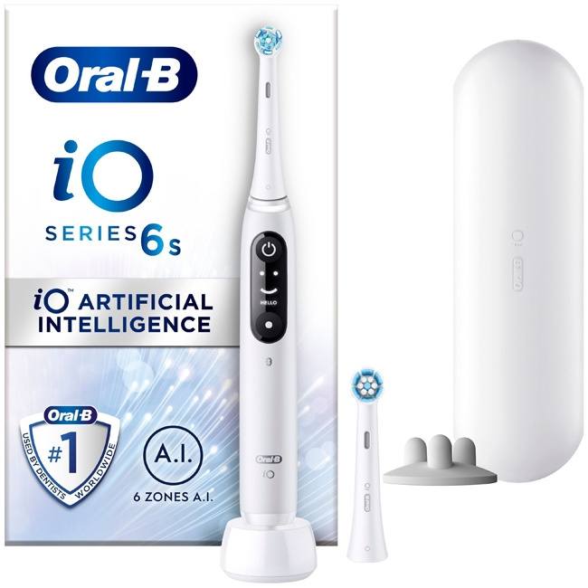 Oral B Eltandborste iO6 Series M6 Whi in the group BEAUTY & HEALTH / Oral care / Electric toothbrushes at TP E-commerce Nordic AB (C14137)