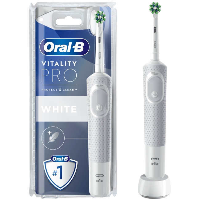 Oral B Eltandborste Vitality Pro Whit in the group BEAUTY & HEALTH / Oral care / Electric toothbrushes at TP E-commerce Nordic AB (C14138)