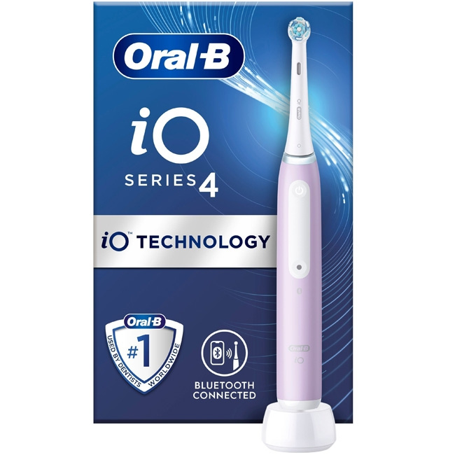 Oral B Eltandborste iO4 Lavender With in the group BEAUTY & HEALTH / Oral care / Electric toothbrushes at TP E-commerce Nordic AB (C14142)