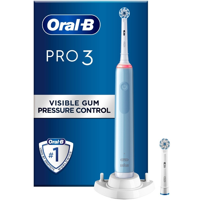 Oral B Electric toothbrush Pro3 3200S Blue Sensi in the group BEAUTY & HEALTH / Oral care / Electric toothbrushes at TP E-commerce Nordic AB (C14158)