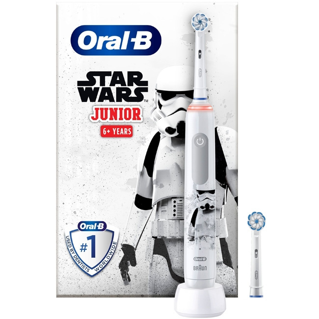 Oral B Eltandborste Pro 3 Junior Star in the group BEAUTY & HEALTH / Oral care / Electric toothbrushes at TP E-commerce Nordic AB (C14161)