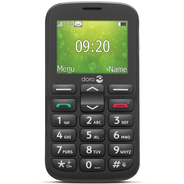 Doro 1382 2G Svart in the group SMARTPHONE & TABLETS / Mobile phones & smartphones at TP E-commerce Nordic AB (C14171)