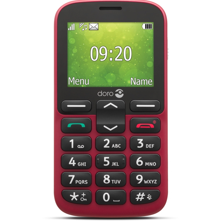 Doro 1382 2G Röd in the group SMARTPHONE & TABLETS / Mobile phones & smartphones at TP E-commerce Nordic AB (C14172)