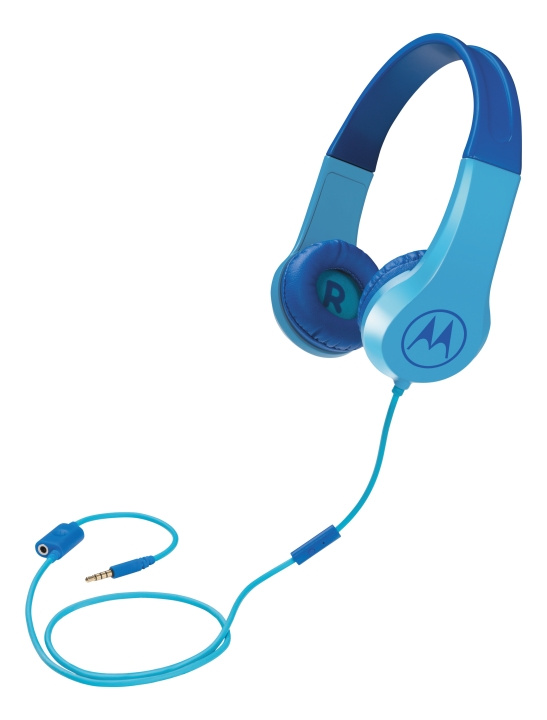 Motorola Headphones Kids wired Squads 200, Blue in the group HOME ELECTRONICS / Audio & Picture / Headphones & Accessories / Headphones at TP E-commerce Nordic AB (C14184)