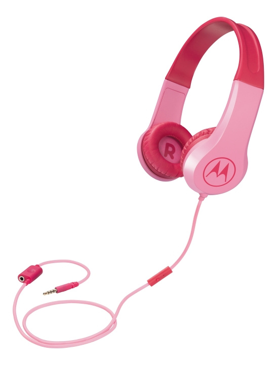 Motorola Headphones Kids wired Squads 200, Pink in the group HOME ELECTRONICS / Audio & Picture / Headphones & Accessories / Headphones at TP E-commerce Nordic AB (C14185)