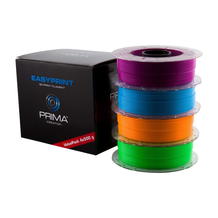 PrimeCreator EasyPrint Neon PLA 3D-Printer Filament, Purple/Blue/Orang in the group COMPUTERS & PERIPHERALS / Printers & Accessories / Printers / 3D printers & Accessories / Tillbehör at TP E-commerce Nordic AB (C14249)