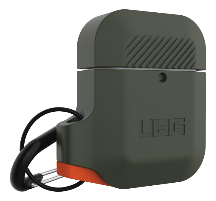 UAG Apple Airpods Silicone Case, Olive Drab/Orange in the group SMARTPHONE & TABLETS / Other accessories / Other at TP E-commerce Nordic AB (C14297)