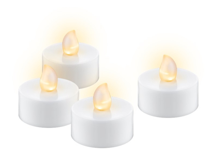 Set of 4 LED tea lights with timer in the group HOME, HOUSEHOLD & GARDEN / Interior / Candle holders & Lanterns at TP E-commerce Nordic AB (C14505)