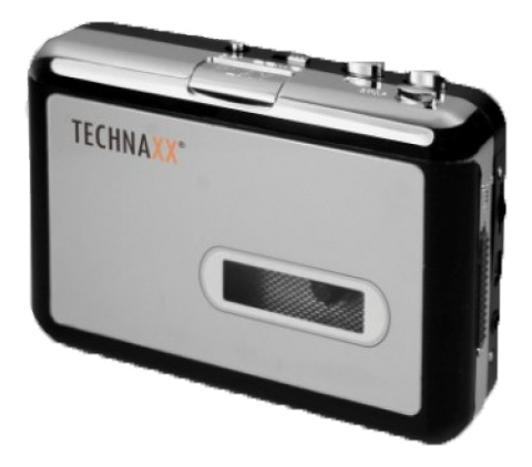 Technaxx digital converter for cassette tapes, 64 – 320 kbps, silver in the group HOME ELECTRONICS / Audio & Picture / Home cinema, Hifi & Portable / Cassette digitization at TP E-commerce Nordic AB (C14690)