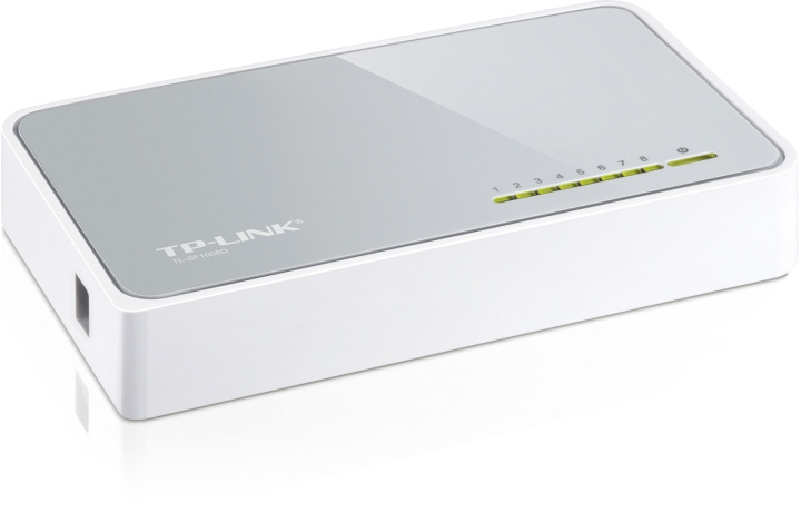 TP-LINK nätverksswitch, 8-ports, 10/100 Mbps, RJ45, Auto MDI/MDIX in the group COMPUTERS & PERIPHERALS / Network / Switches / 10/100Mbps at TP E-commerce Nordic AB (C14700)