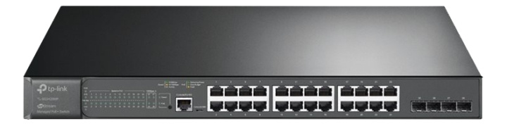 TP-Link JetStream™ 28-Port Gigabit L2+ Managed Switch with 24-Port PoE in the group COMPUTERS & PERIPHERALS / Network / Switches / 10/100/1000Mbps at TP E-commerce Nordic AB (C14706)