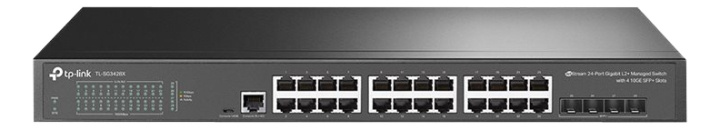 TP-Link JetStream™ 24-Port Gigabit L2+ Managed Switch with 4 10GE SFP+ in the group COMPUTERS & PERIPHERALS / Network / Switches at TP E-commerce Nordic AB (C14707)