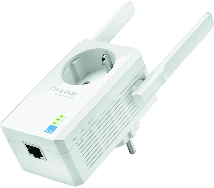 TP-LINK repeater, WLAN, 300Mbps, 1xRJ45, 1xCEE 7/4, 802.11b/g/n, vit in the group COMPUTERS & PERIPHERALS / Network / WiFi Extenders at TP E-commerce Nordic AB (C14714)
