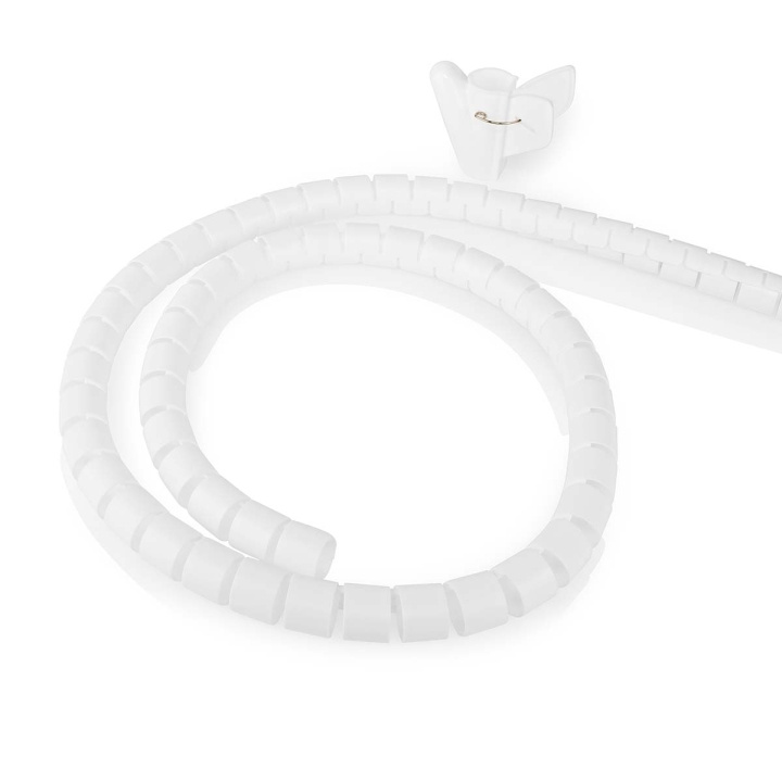 Nedis Cable Management | Spiral Sleeve | 1 pcs | Maximum cable thickness: 28 mm | PE | White in the group HOME, HOUSEHOLD & GARDEN / Electricity & Lighting / electrical installation / Accessories at TP E-commerce Nordic AB (C14758)