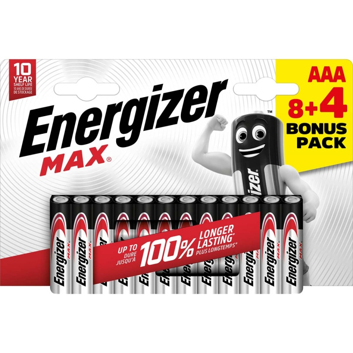 Energizer Alkaline Battery AAA | 1.5 V DC | 12-Blister in the group HOME ELECTRONICS / Batteries & Chargers / Batteries / AAA at TP E-commerce Nordic AB (C14778)