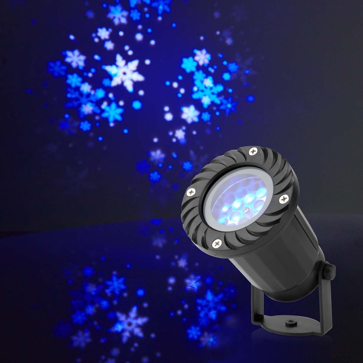 Nedis Decorative Light | LED snowflake projector | White and blue ice crystals | Indoor & Outdoor in the group HOME ELECTRONICS / Lighting / Christmas lights at TP E-commerce Nordic AB (C14806)