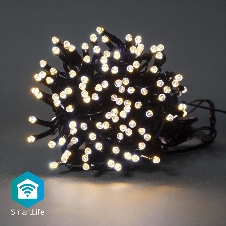 Nedis Smart Christmas lights | Wi-Fi | Warm White | 100 LED\'s | 10.0 m | Android™ / IOS in the group HOME, HOUSEHOLD & GARDEN / Smart home / Smart Lights at TP E-commerce Nordic AB (C14819)