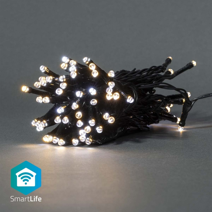 Nedis Smart Christmas lights | Wi-Fi | Warm to Cool White | 50 LED\'s | 5.00 m | Android™ / IOS in the group HOME, HOUSEHOLD & GARDEN / Smart home / Smart Lights at TP E-commerce Nordic AB (C14822)