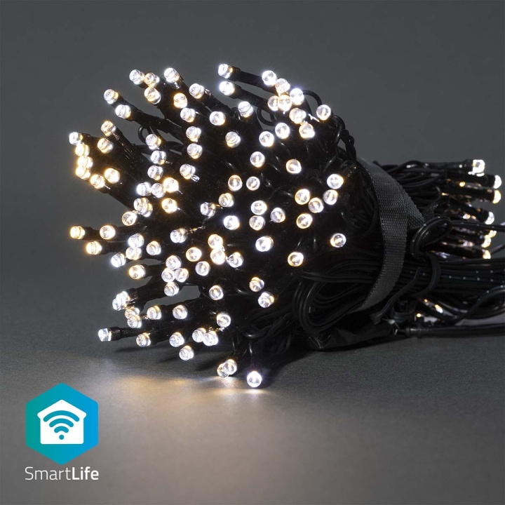Nedis Smart Christmas lights | Wi-Fi | Warm to Cool White | 100 LED\'s | 10.0 m | Android™ / IOS in the group HOME, HOUSEHOLD & GARDEN / Smart home / Smart Lights at TP E-commerce Nordic AB (C14823)