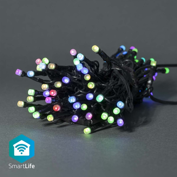 Nedis Smart Christmas lights | Wi-Fi | RGB | 42 LED\'s | 5.00 m | Android™ / IOS in the group HOME, HOUSEHOLD & GARDEN / Smart home / Smart Lights at TP E-commerce Nordic AB (C14826)