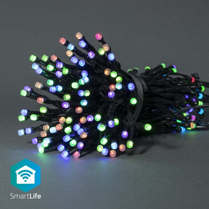 Nedis Smart Christmas lights | Wi-Fi | RGB | 84 LED\'s | 10.0 m | Android™ / IOS in the group HOME, HOUSEHOLD & GARDEN / Smart home / Smart Lights at TP E-commerce Nordic AB (C14827)