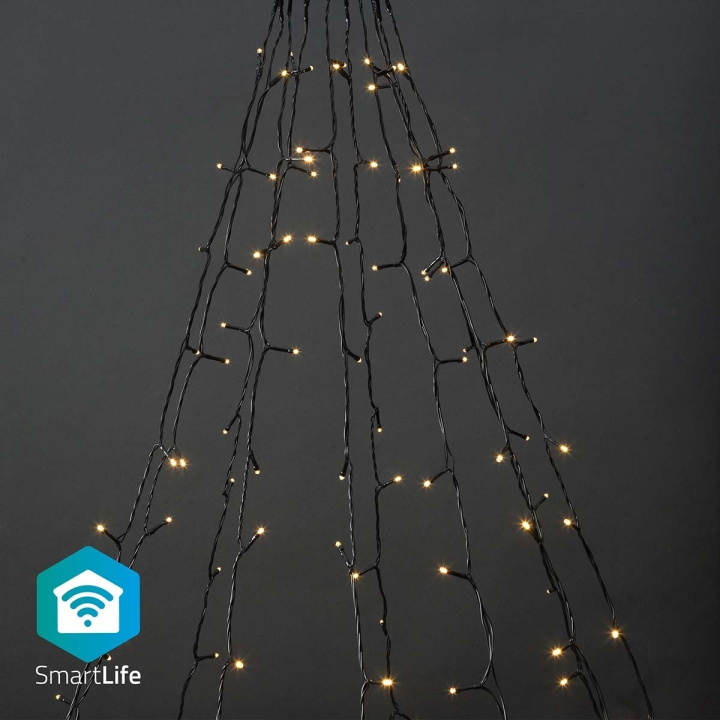 Nedis Smart Christmas lights | Wi-Fi | Warm White | 200 LED\'s | 20.0 m | 10 x 2 m | Android™ / IOS in the group HOME, HOUSEHOLD & GARDEN / Smart home / Smart Lights at TP E-commerce Nordic AB (C14833)