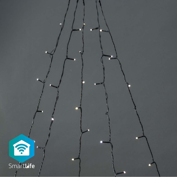 Nedis Smart Christmas lights | Wi-Fi | Warm White | 200 LED\'s | 20.0 m | 5 x 4 m | Android™ / IOS in the group HOME, HOUSEHOLD & GARDEN / Smart home / Smart Lights at TP E-commerce Nordic AB (C14834)