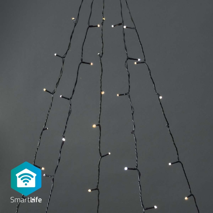 Nedis Smart Christmas lights | Wi-Fi | Warm to Cool White | 200 LED\'s | 20.0 m | 5 x 4 m | Android™ / IOS in the group HOME ELECTRONICS / Lighting / Christmas lights at TP E-commerce Nordic AB (C14836)