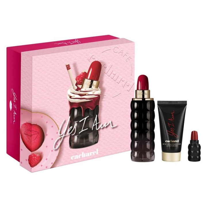 Giftset Cacharel Yes I Am Edp 75ml + Edp 5ml + Body Lotion 50ml in the group BEAUTY & HEALTH / Gift sets / Gift sets for her at TP E-commerce Nordic AB (C14857)