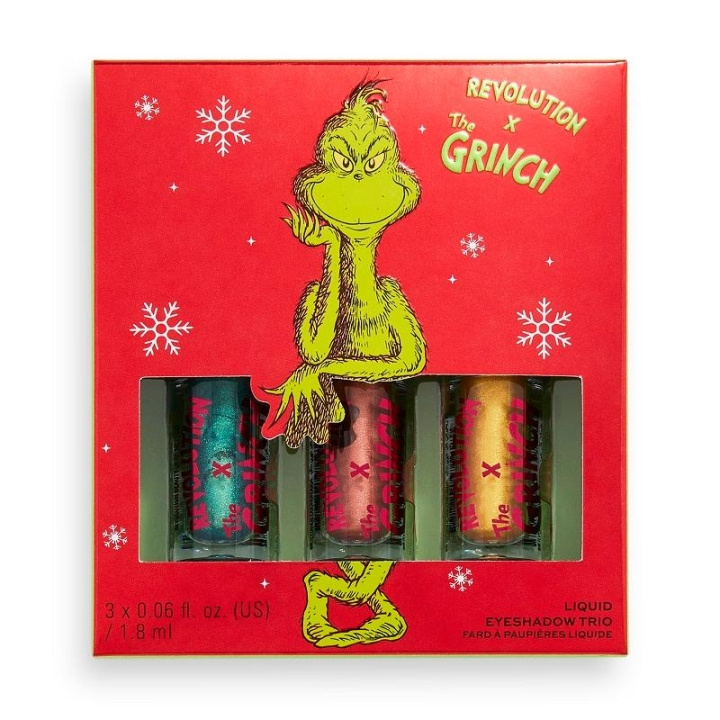 Makeup Revolution x The Grinch Don\'t Give a Grinch Liquid Eyeshadow Set in the group BEAUTY & HEALTH / Makeup / Eyes & Eyebrows / Eye shadows at TP E-commerce Nordic AB (C14892)