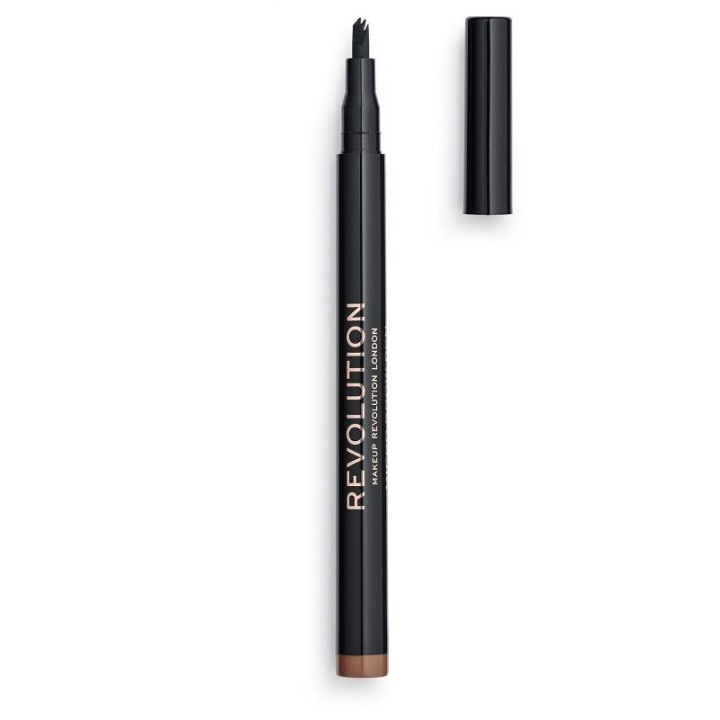 Makeup Revolution Micro Brow Pen - Light Brown in the group BEAUTY & HEALTH / Makeup / Eyes & Eyebrows / Brow pencils at TP E-commerce Nordic AB (C14963)
