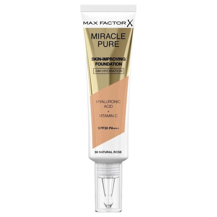 Max Factor Miracle Pure Skin-Improving Foundation 50 Natural Rose 30ml in the group BEAUTY & HEALTH / Makeup / Facial makeup / Foundation at TP E-commerce Nordic AB (C15019)