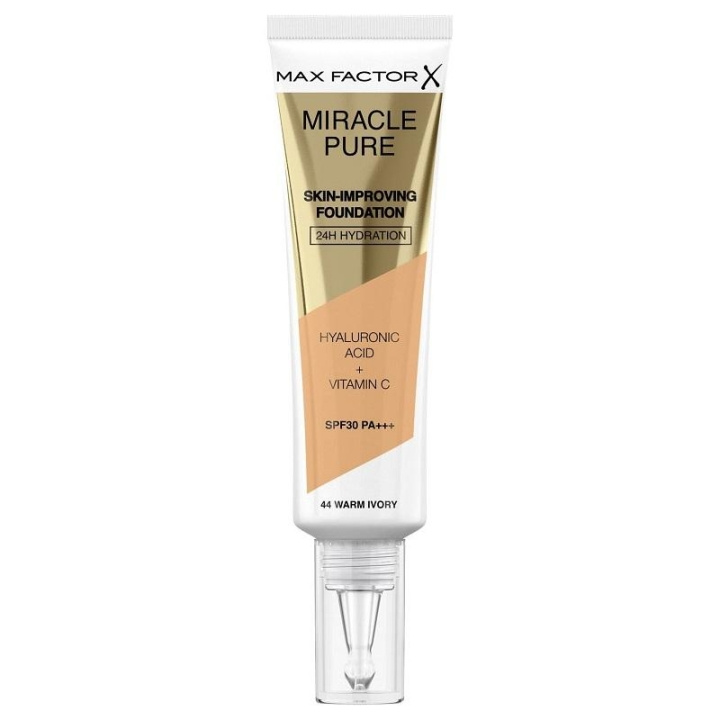 Max Factor Miracle Pure Skin-Improving Foundation 44 Warm Ivory 30ml in the group BEAUTY & HEALTH / Makeup / Facial makeup / Foundation at TP E-commerce Nordic AB (C15022)
