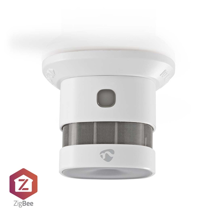 Nedis SmartLife Smoke Detector | Zigbee 3.0 | Battery Powered | Sensor life cycle: 10 year | EN 14604 | Max. battery life: 60 Months | 85 dB | White | 1 pcs in the group HOME, HOUSEHOLD & GARDEN / Alarm & Security / Fire, smoke, gas / Smoke alarms at TP E-commerce Nordic AB (C15073)