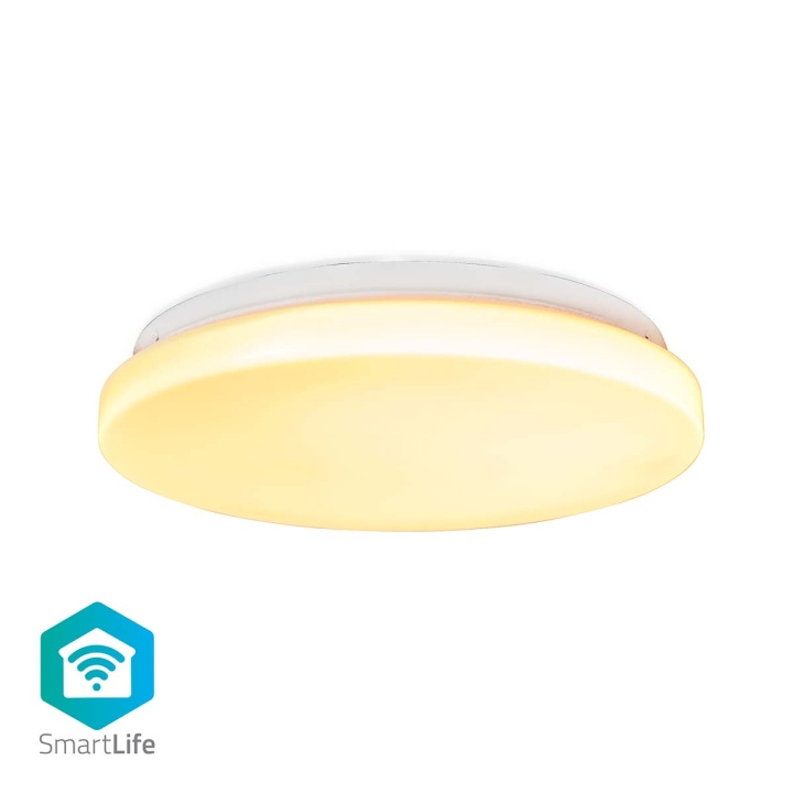Nedis SmartLife Ceiling Light | Wi-Fi | RGB / Warm to Cool White | Round | Diameter: 260 mm | 1820 lm | 3000 - 6500 K | IP20 | Energy class: F | Android™ / IOS in the group HOME ELECTRONICS / Lighting / Ceiling lights at TP E-commerce Nordic AB (C15076)