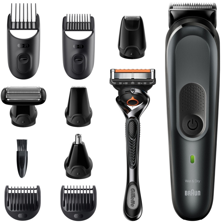 Braun Multigroomer MGK7321 10-i-1 ki in the group BEAUTY & HEALTH / Hair & Styling / Shaving & Trimming / Beard trimmer & Accessories at TP E-commerce Nordic AB (C15181)