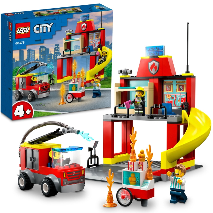 LEGO Brandstation och brandbil 60375 in the group TOYS, KIDS & BABY PRODUCTS / Toys / Building toys / Lego at TP E-commerce Nordic AB (C15360)