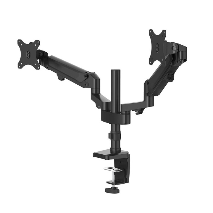 Hama Monitor Holder Performer Twin Black in the group COMPUTERS & PERIPHERALS / Computer monitor / Monitor arms & mounts at TP E-commerce Nordic AB (C15476)
