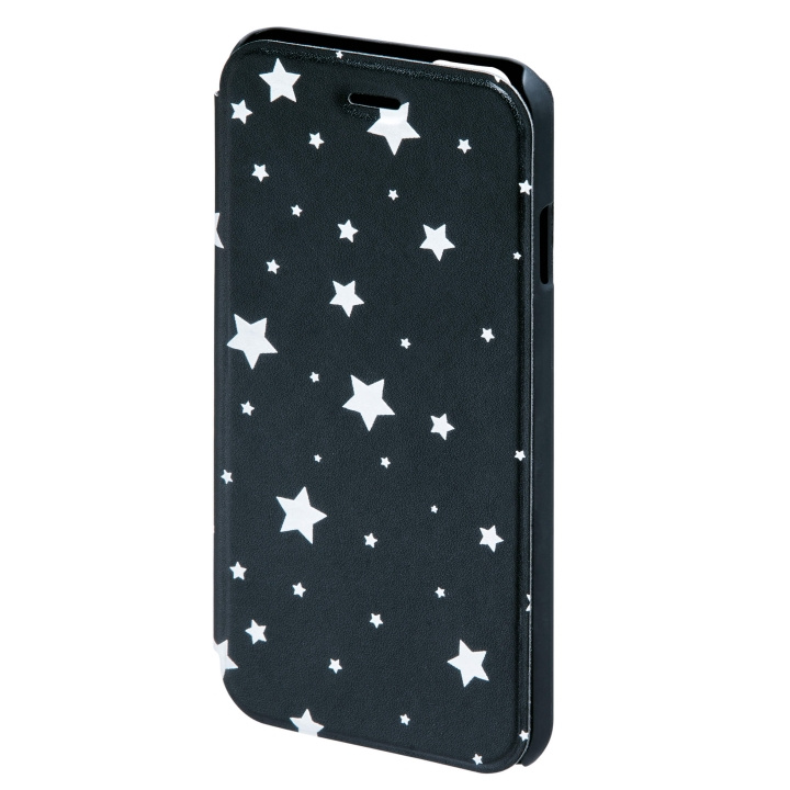 HAMA Mobilewallet DesignLine iPhone 6/7/8/SE Star Glow Black in the group SMARTPHONE & TABLETS / Phone cases / Apple / iPhone 6/6S at TP E-commerce Nordic AB (C15485)